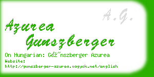 azurea gunszberger business card
